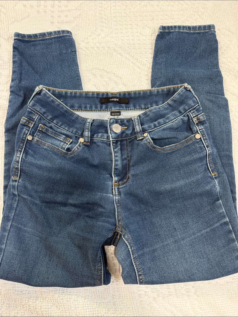 Harper Medium Blue Skinny Jeans for Women